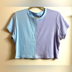 Arizona Women's Blue and Purple Crop-top size XXL